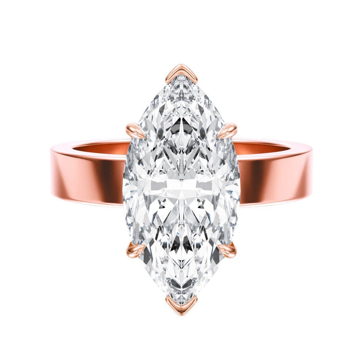 Serene Marquise Diamond Engagement Ring - R1060 in Ring by 18 KARATS INC.