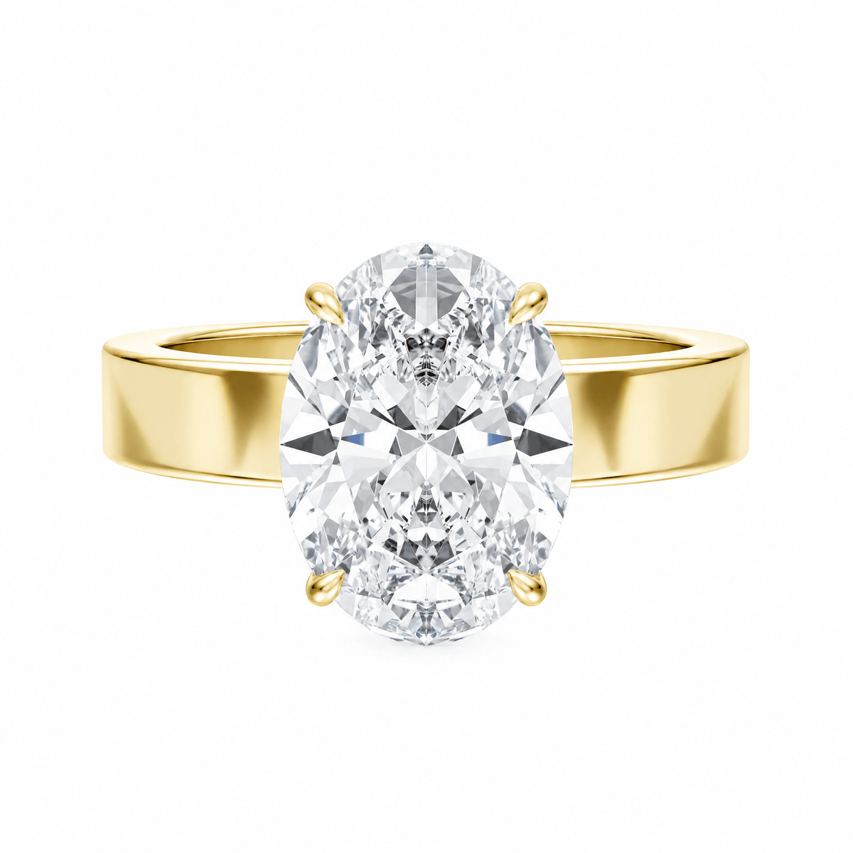 Serene Oval Diamond Engagement Ring in Ring by 18 KARATS INC.