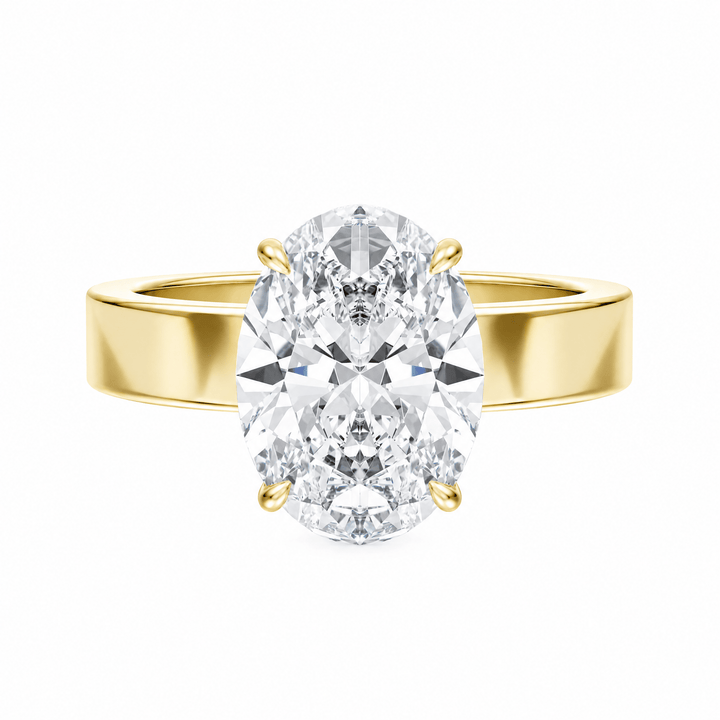 Serene Oval Diamond Engagement Ring in Ring by 18 KARATS INC.