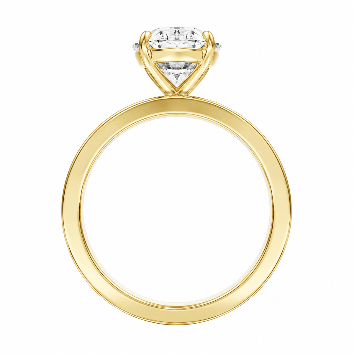 Serene Oval Diamond Engagement Ring in Ring by 18 KARATS INC.