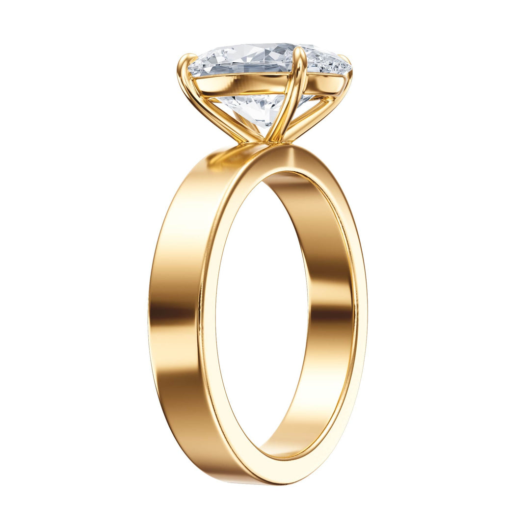 Serene Oval Diamond Engagement Ring - R1058 in Ring by 18 KARATS INC.