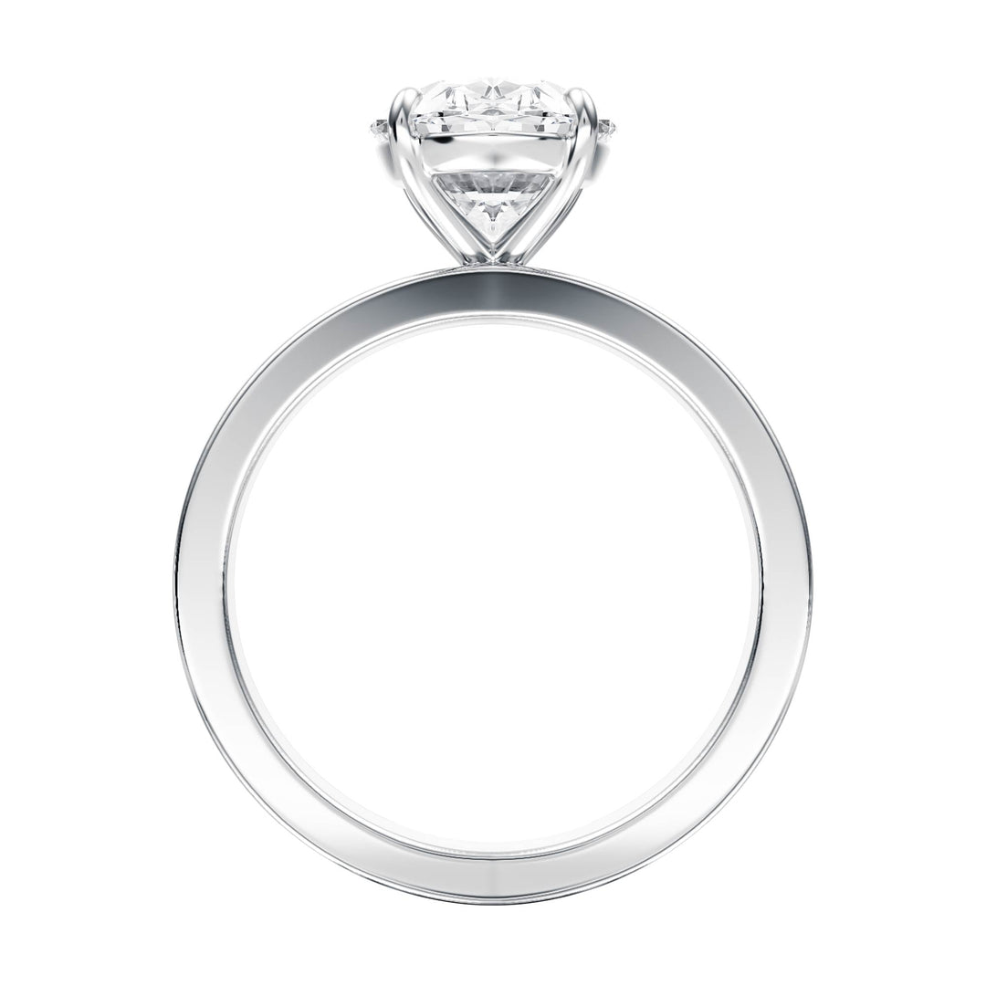 Serene Oval Diamond Engagement Ring - R1058 in Ring by 18 KARATS INC.
