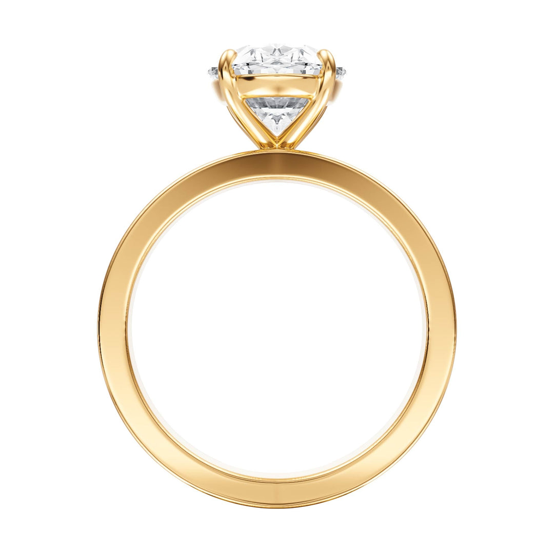 Serene Oval Diamond Engagement Ring - R1058 in Ring by 18 KARATS INC.