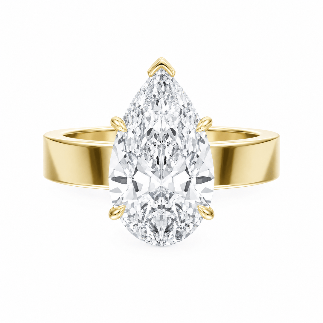 Serene Pear Diamond Engagement Ring in Ring by 18 KARATS INC.
