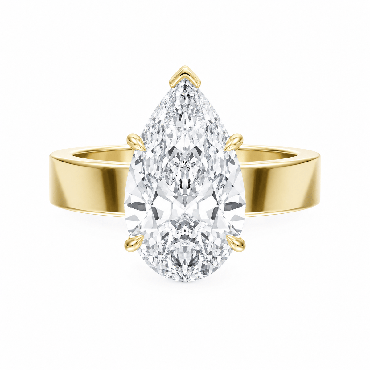 Serene Pear Diamond Engagement Ring in Ring by 18 KARATS INC.