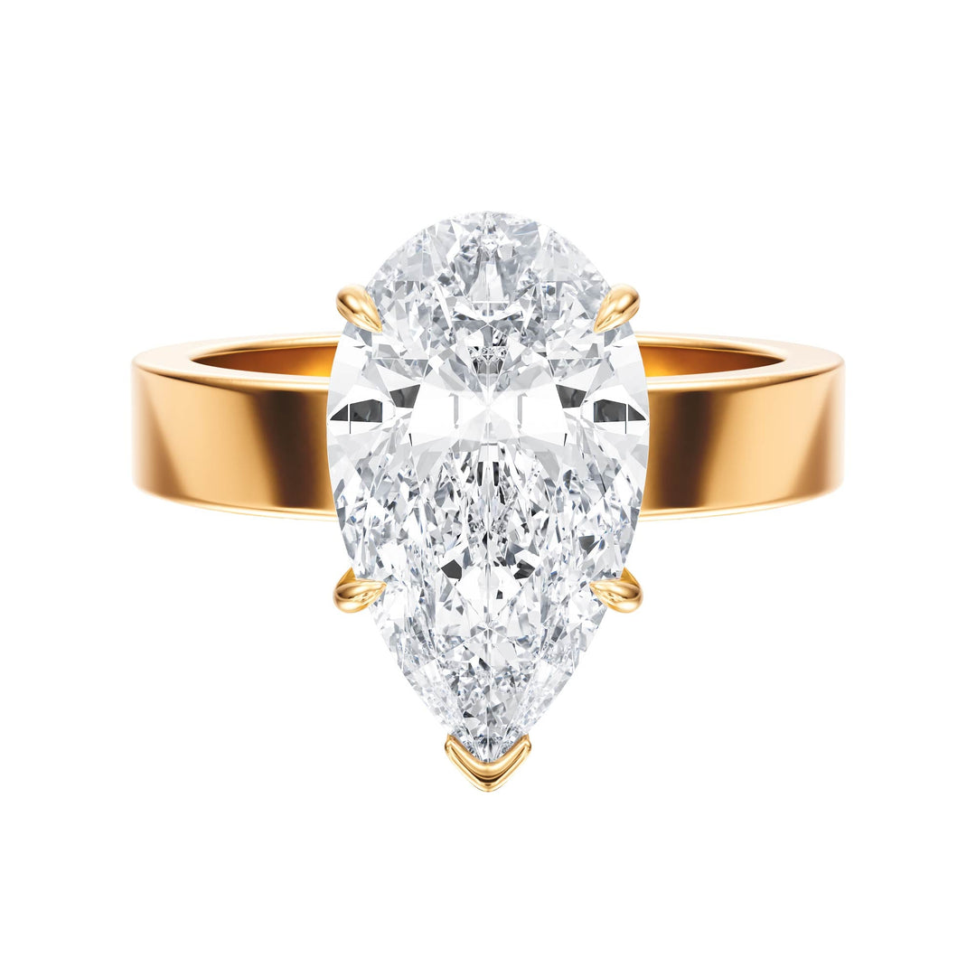 Serene Pear Diamond Engagement Ring - R1060 in Ring by 18 KARATS INC.