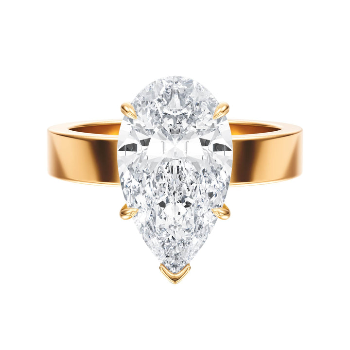 Serene Pear Diamond Engagement Ring - R1060 in Ring by 18 KARATS INC.