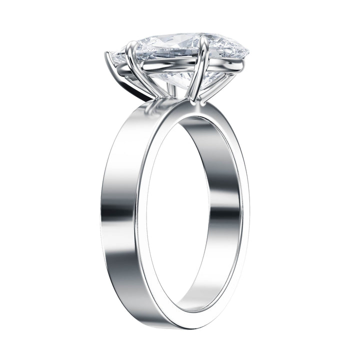 Serene Pear Diamond Engagement Ring - R1060 in Ring by 18 KARATS INC.