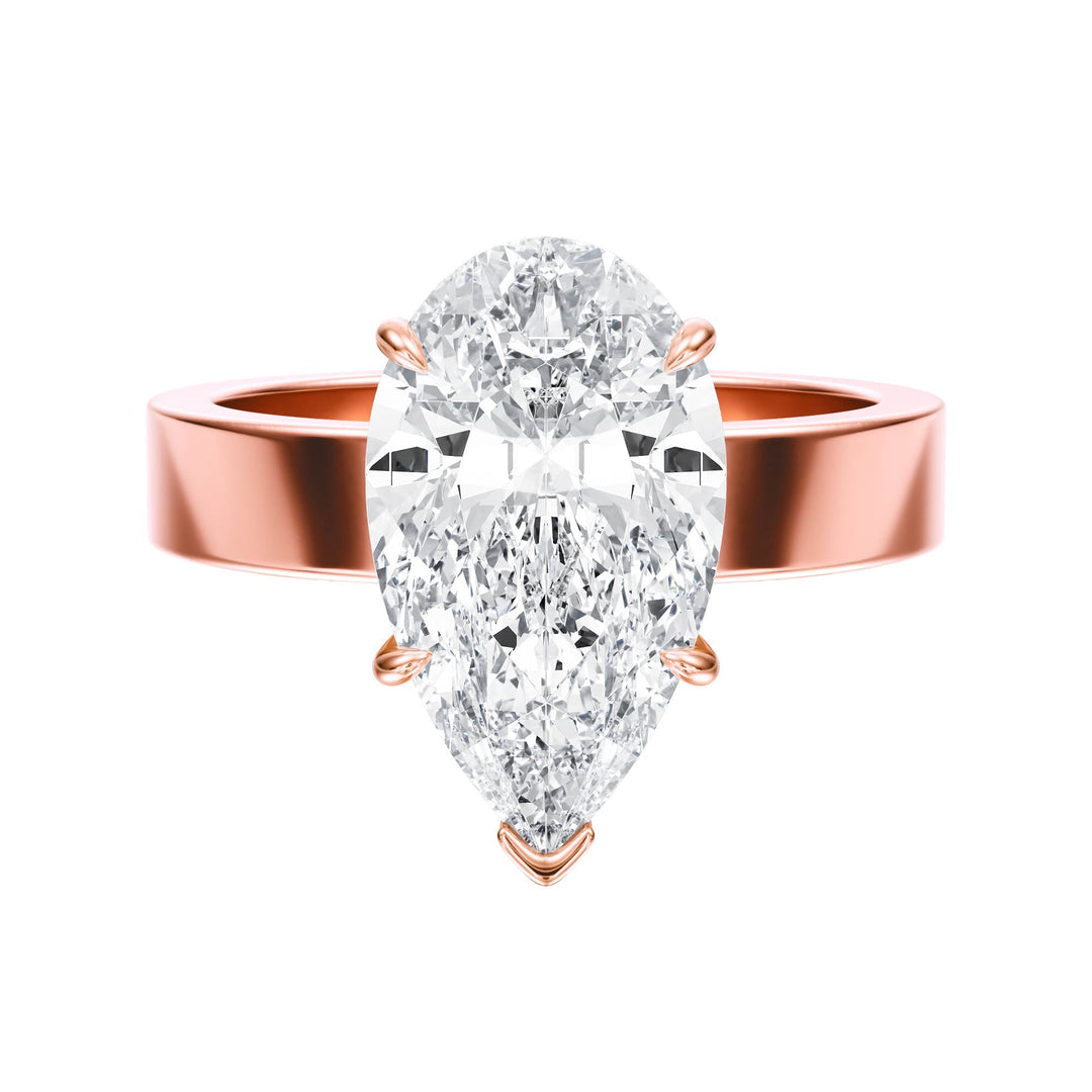 Serene Pear Diamond Engagement Ring - R1060 in Ring by 18 KARATS INC.