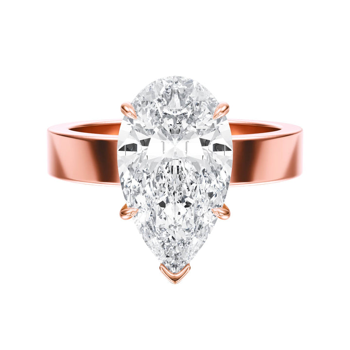 Serene Pear Diamond Engagement Ring - R1060 in Ring by 18 KARATS INC.