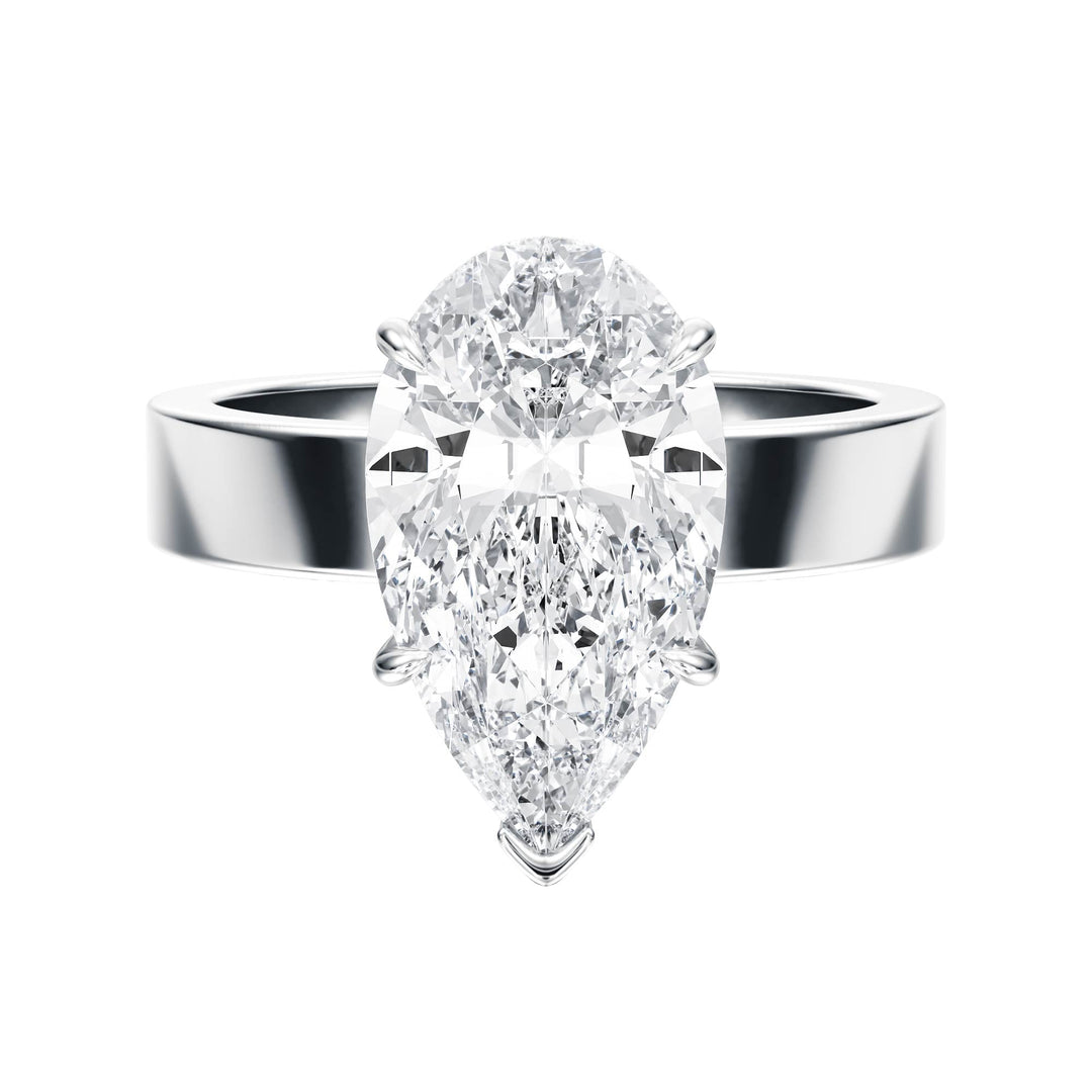 Serene Pear Diamond Engagement Ring - R1060 in Ring by 18 KARATS INC.