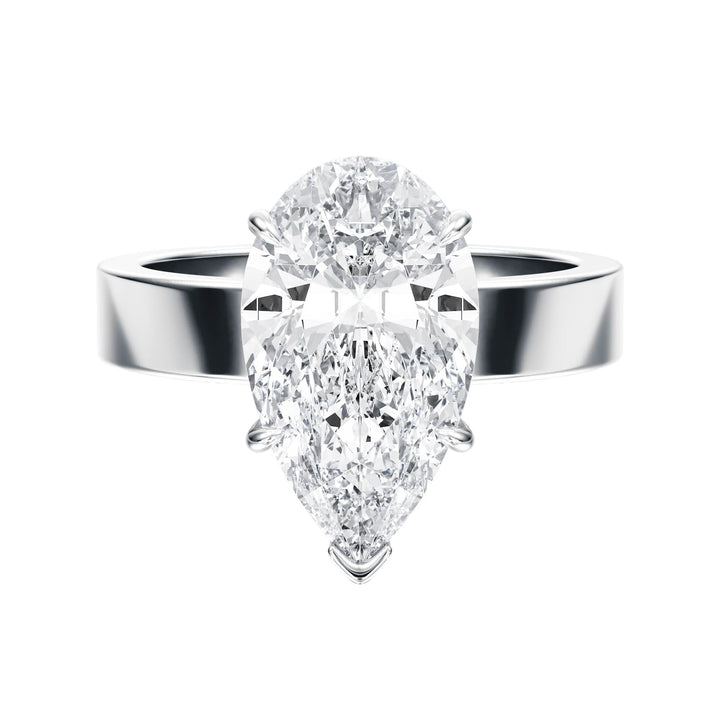Serene Pear Diamond Engagement Ring - R1060 in Ring by 18 KARATS INC.