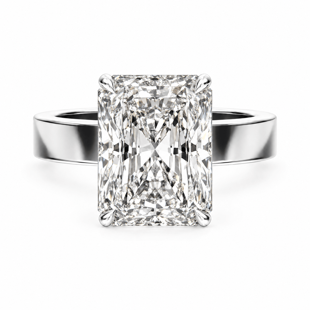 Serene Radiant Diamond Engagement Ring in Ring by 18 KARATS INC.