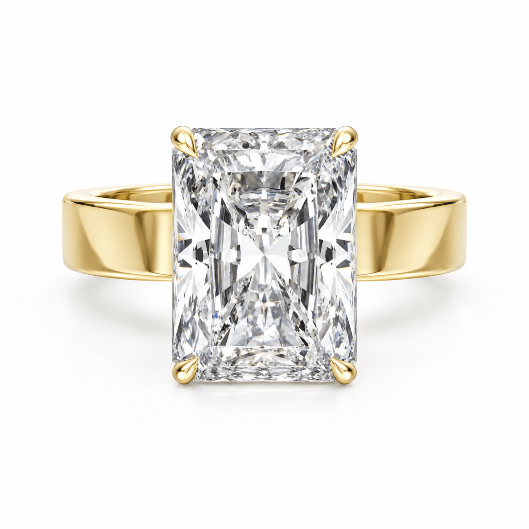 Serene Radiant Diamond Engagement Ring in Ring by 18 KARATS INC.