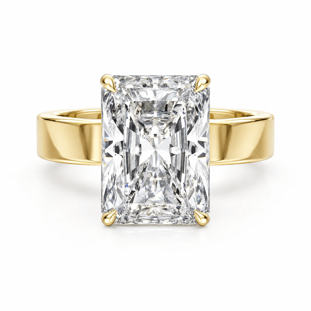 Serene Radiant Diamond Engagement Ring in Ring by 18 KARATS INC.