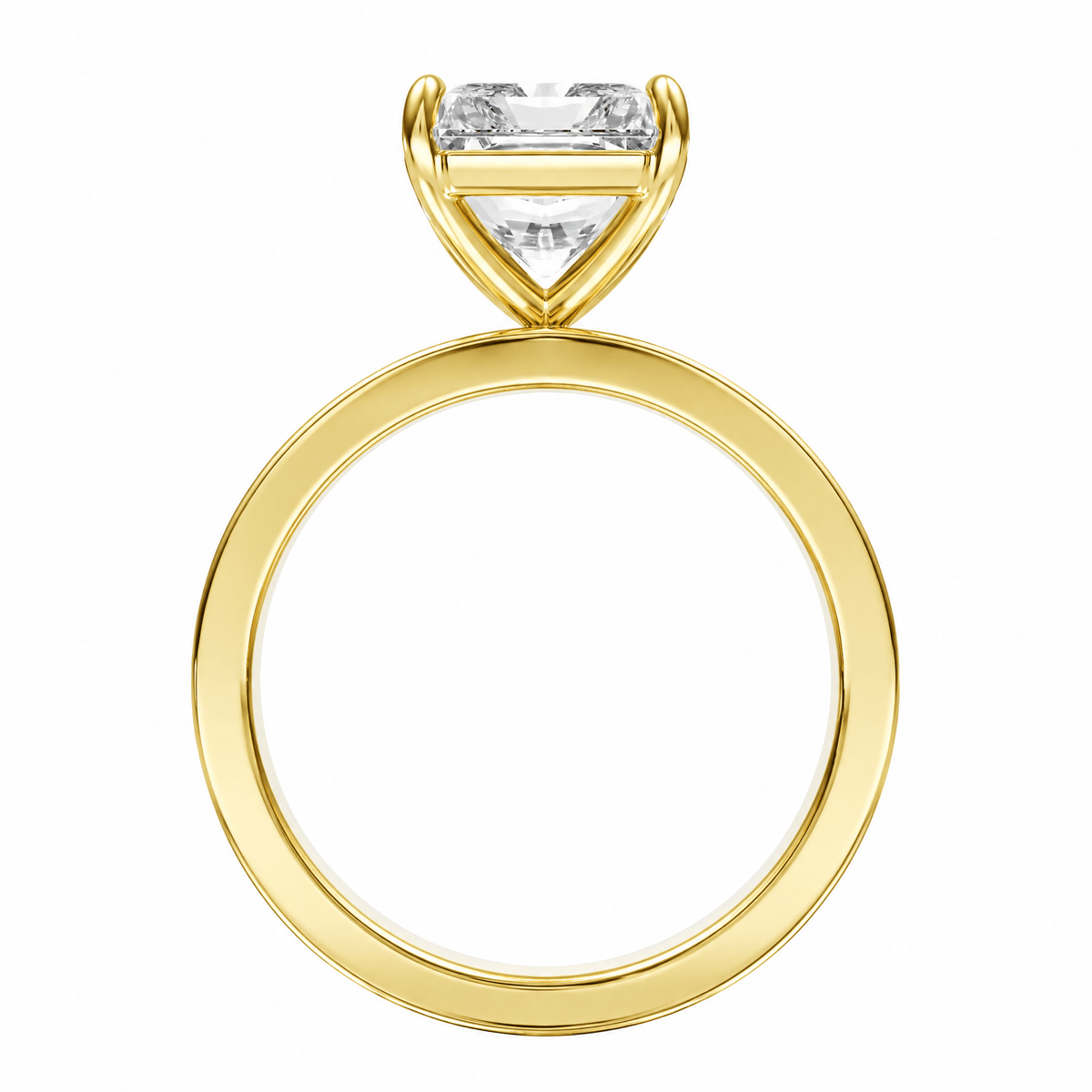 Serene Radiant Diamond Engagement Ring in Ring by 18 KARATS INC.