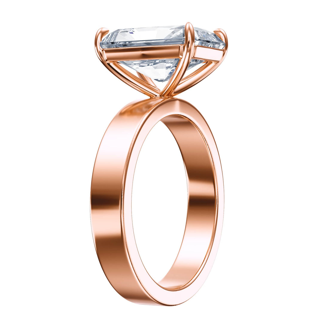 Serene Radiant Diamond Engagement Ring - R1059 in Ring by 18 KARATS INC.