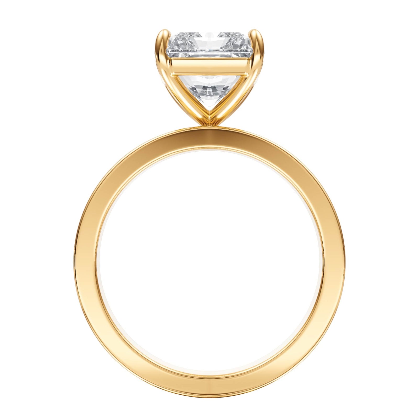 Serene Radiant Diamond Engagement Ring - R1059 in Ring by 18 KARATS INC.