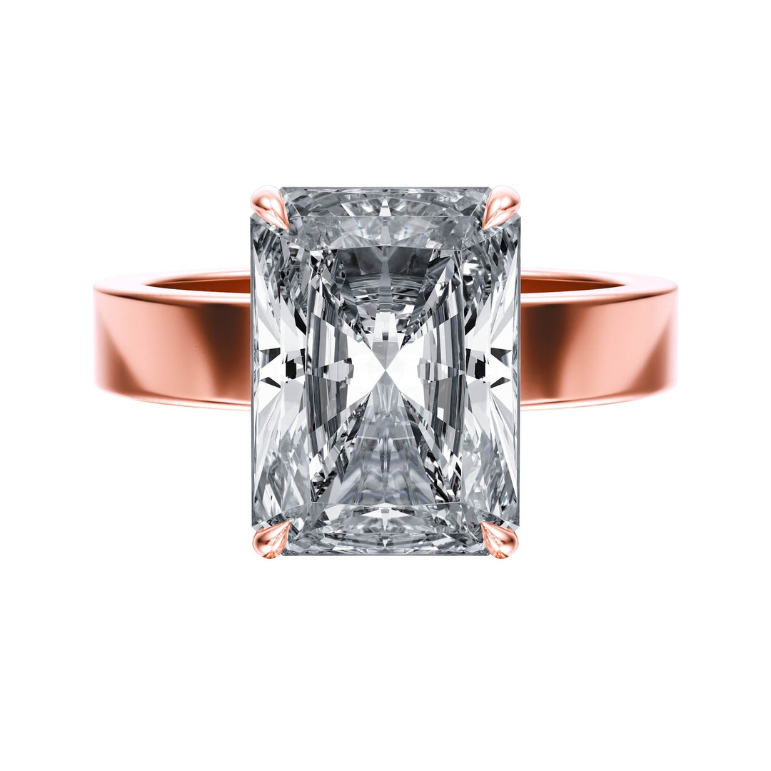 Serene Radiant Diamond Engagement Ring - R1059 in Ring by 18 KARATS INC.
