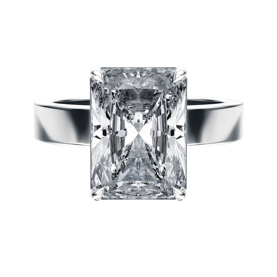 Serene Radiant Diamond Engagement Ring - R1059 in Ring by 18 KARATS INC.