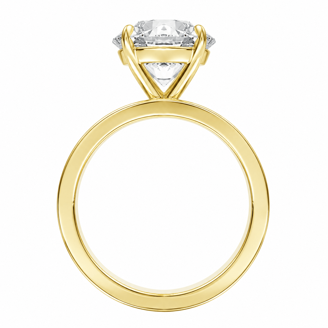 Serene Round Diamond Engagement Ring in Ring by 18 KARATS INC.