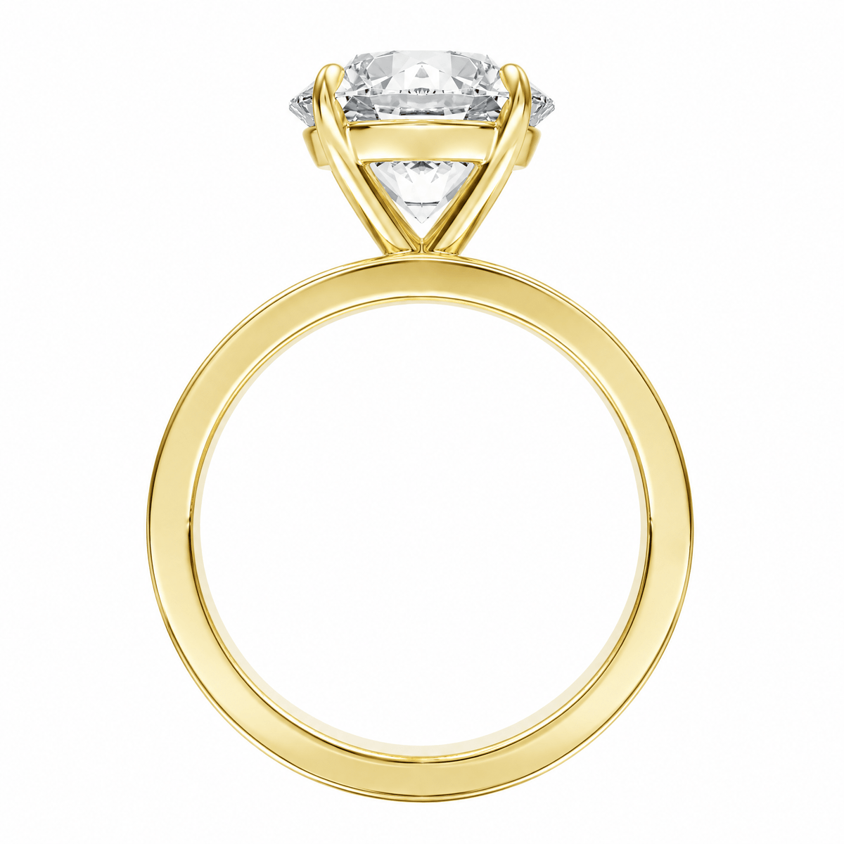 Serene Round Diamond Engagement Ring in Ring by 18 KARATS INC.