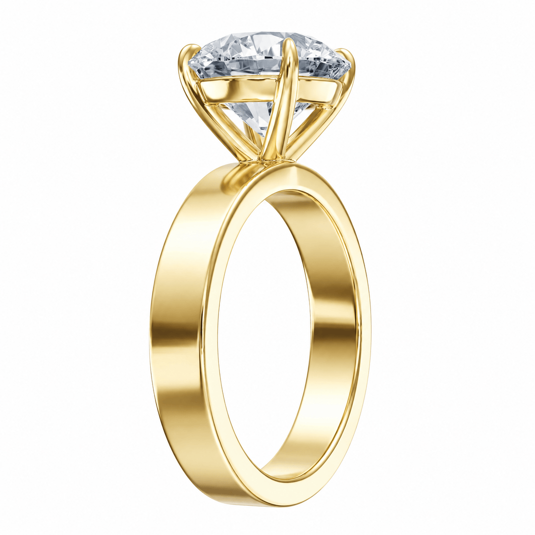 Serene Round Diamond Engagement Ring in Ring by 18 KARATS INC.