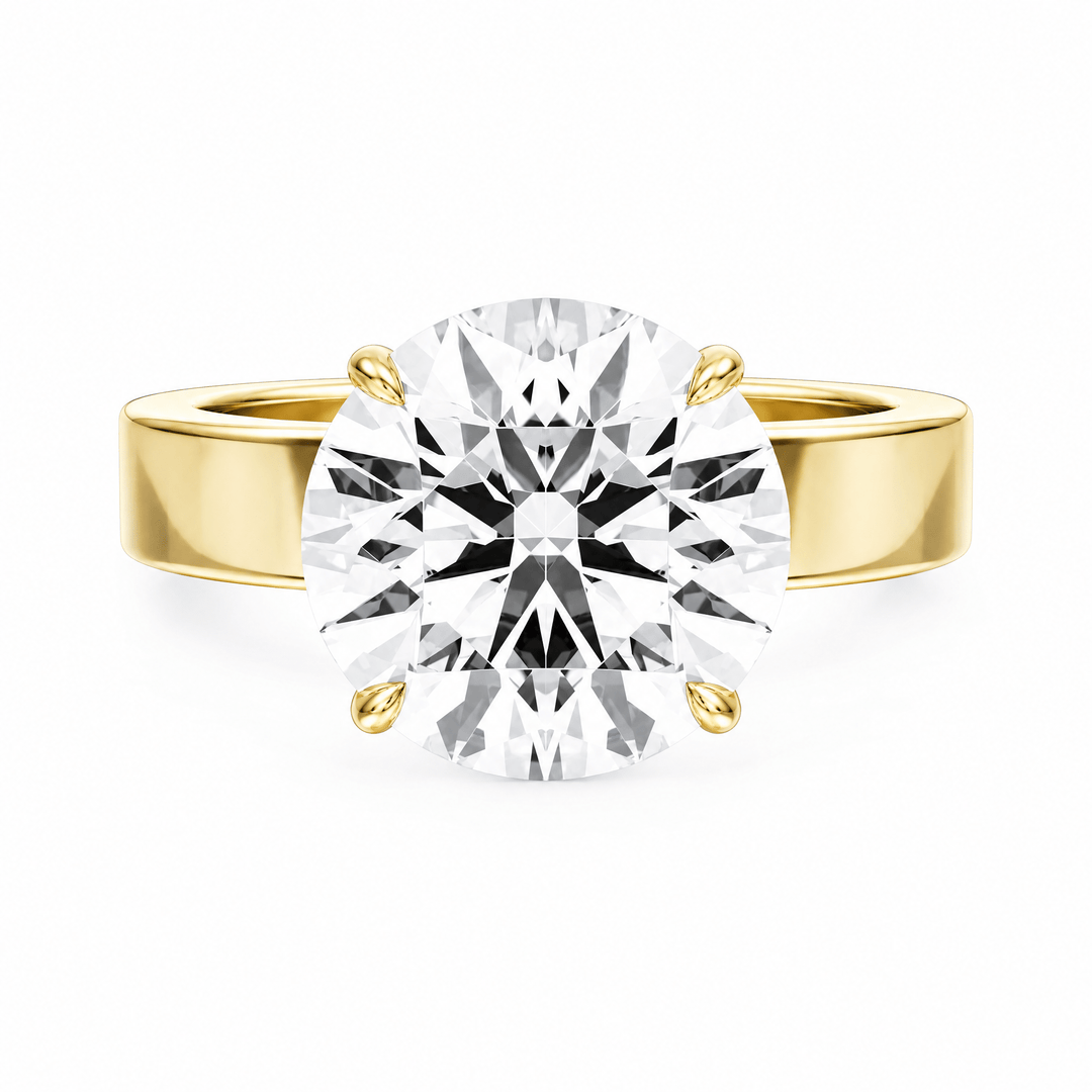 Serene Round Diamond Engagement Ring in Ring by 18 KARATS INC.
