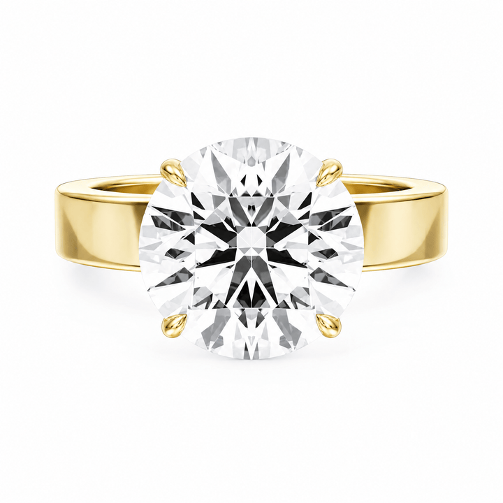 Serene Round Diamond Engagement Ring in Ring by 18 KARATS INC.