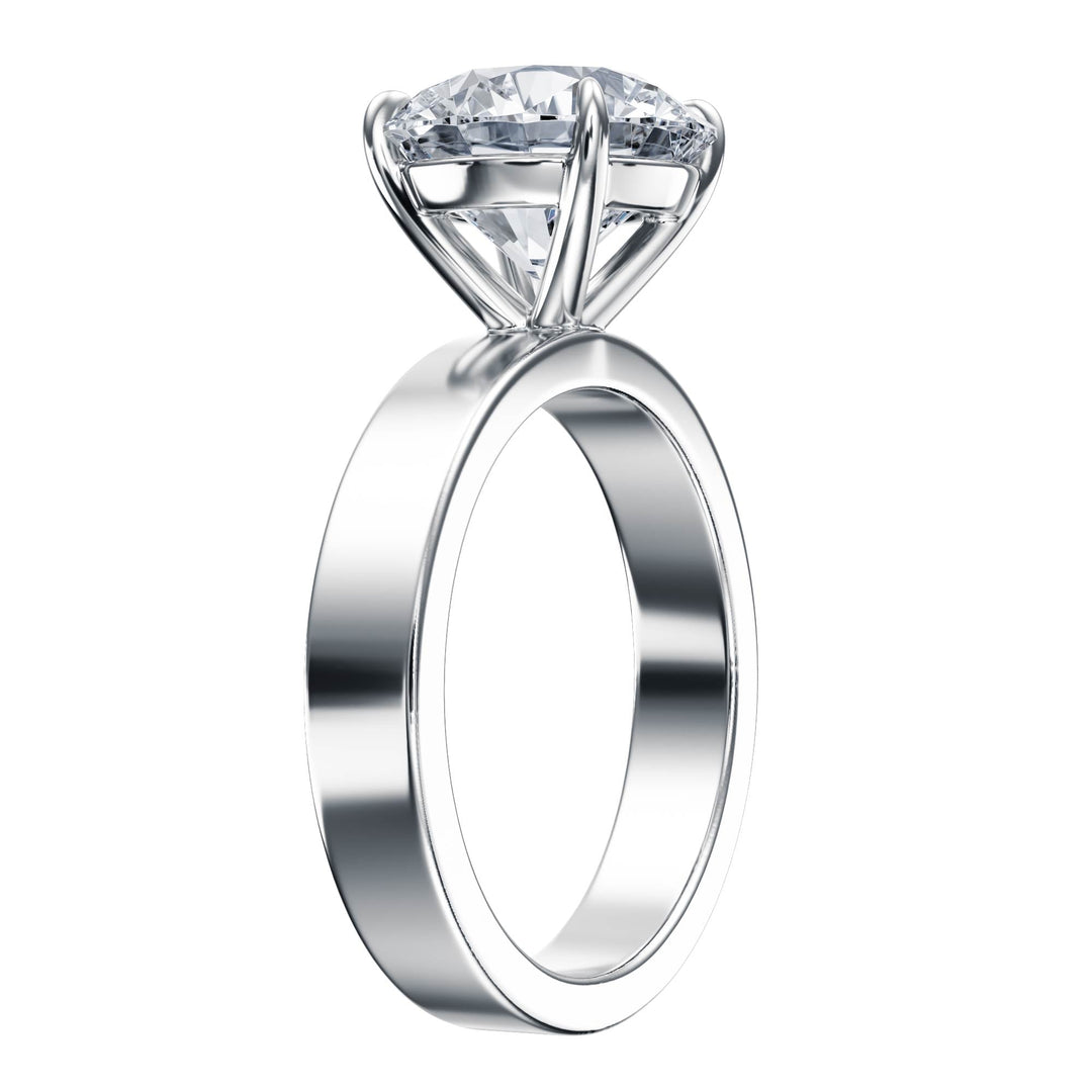 Serene Round Diamond Engagement Ring - R1057 in Ring by 18 KARATS INC.