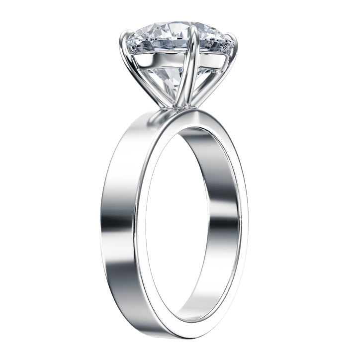 Serene Round Diamond Engagement Ring - R1057 in Ring by 18 KARATS INC.