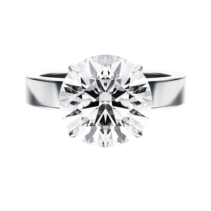Serene Round Diamond Engagement Ring - R1057 in Ring by 18 KARATS INC.