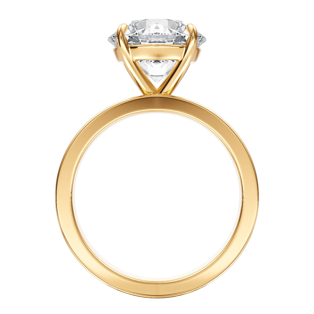 Serene Round Diamond Engagement Ring - R1057 in Ring by 18 KARATS INC.
