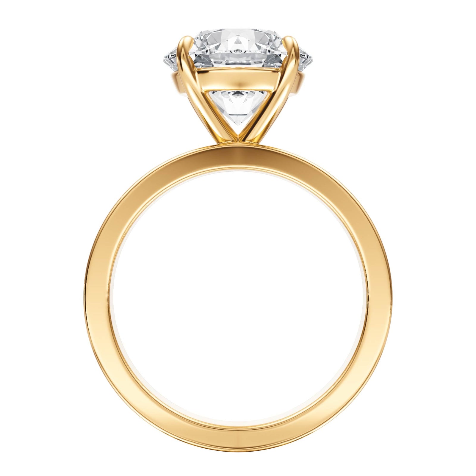 Serene Round Diamond Engagement Ring - R1057 in Ring by 18 KARATS INC.