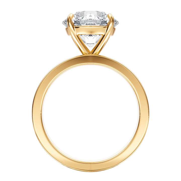 Serene Round Diamond Engagement Ring - R1057 in Ring by 18 KARATS INC.