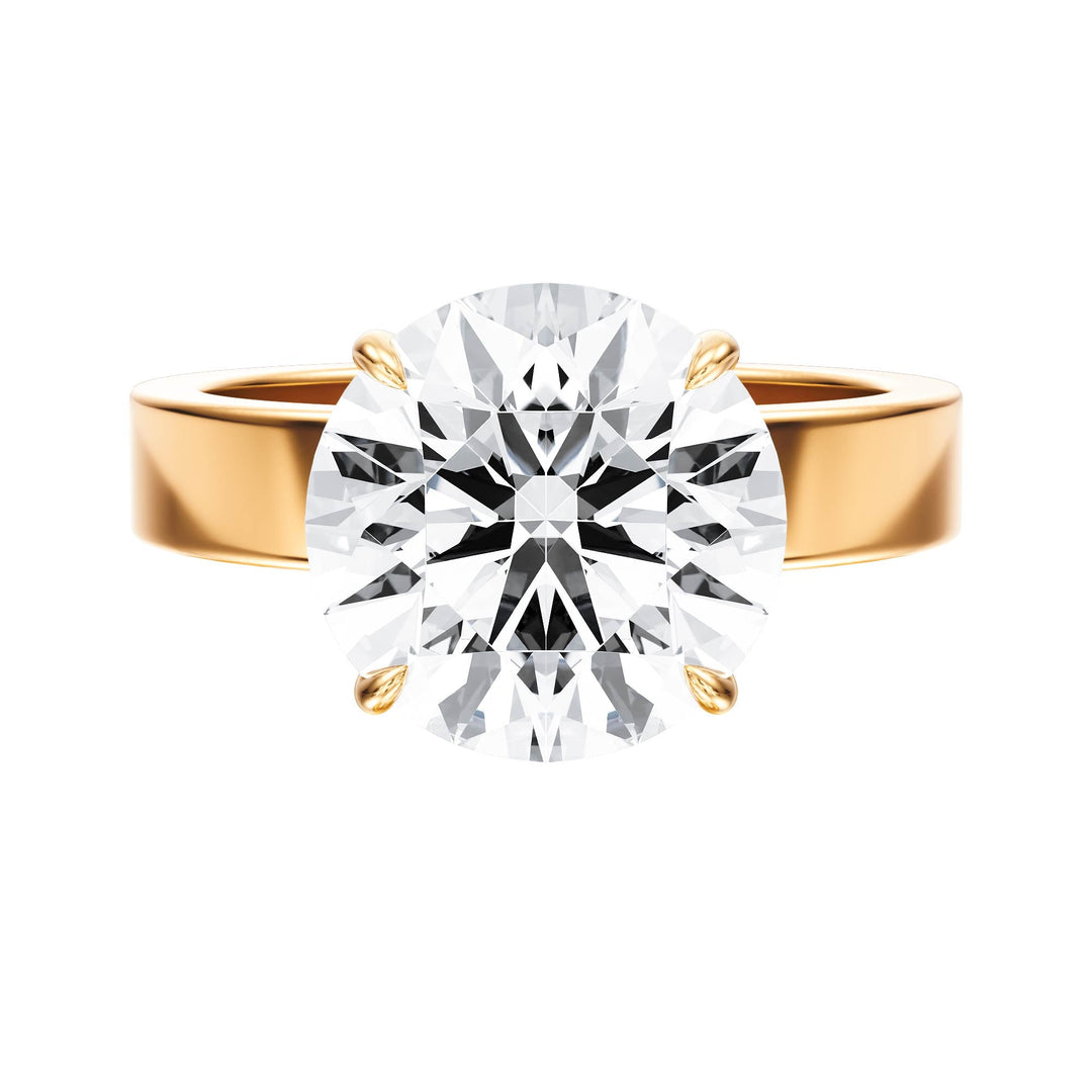 Serene Round Diamond Engagement Ring - R1057 in Ring by 18 KARATS INC.