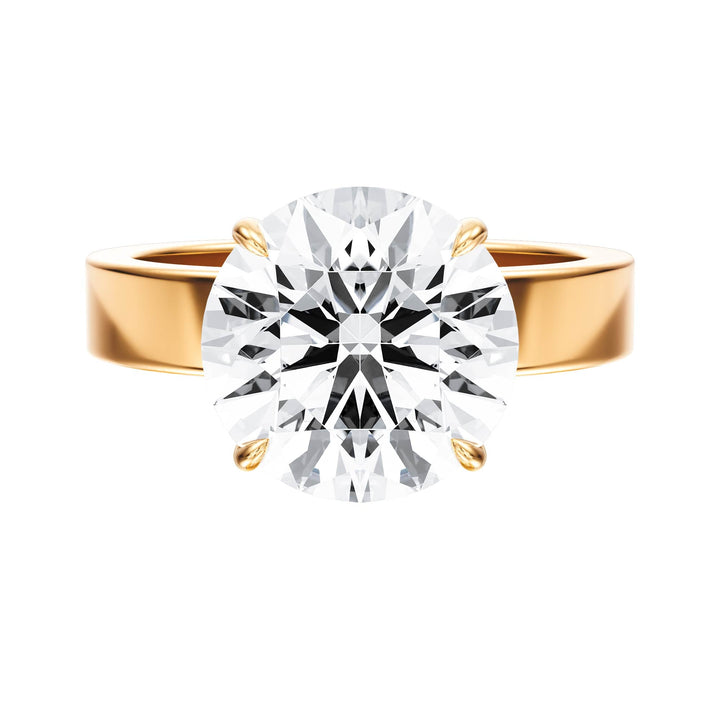 Serene Round Diamond Engagement Ring - R1057 in Ring by 18 KARATS INC.