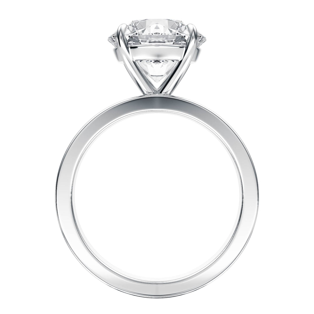 Serene Round Diamond Engagement Ring - R1057 in Ring by 18 KARATS INC.