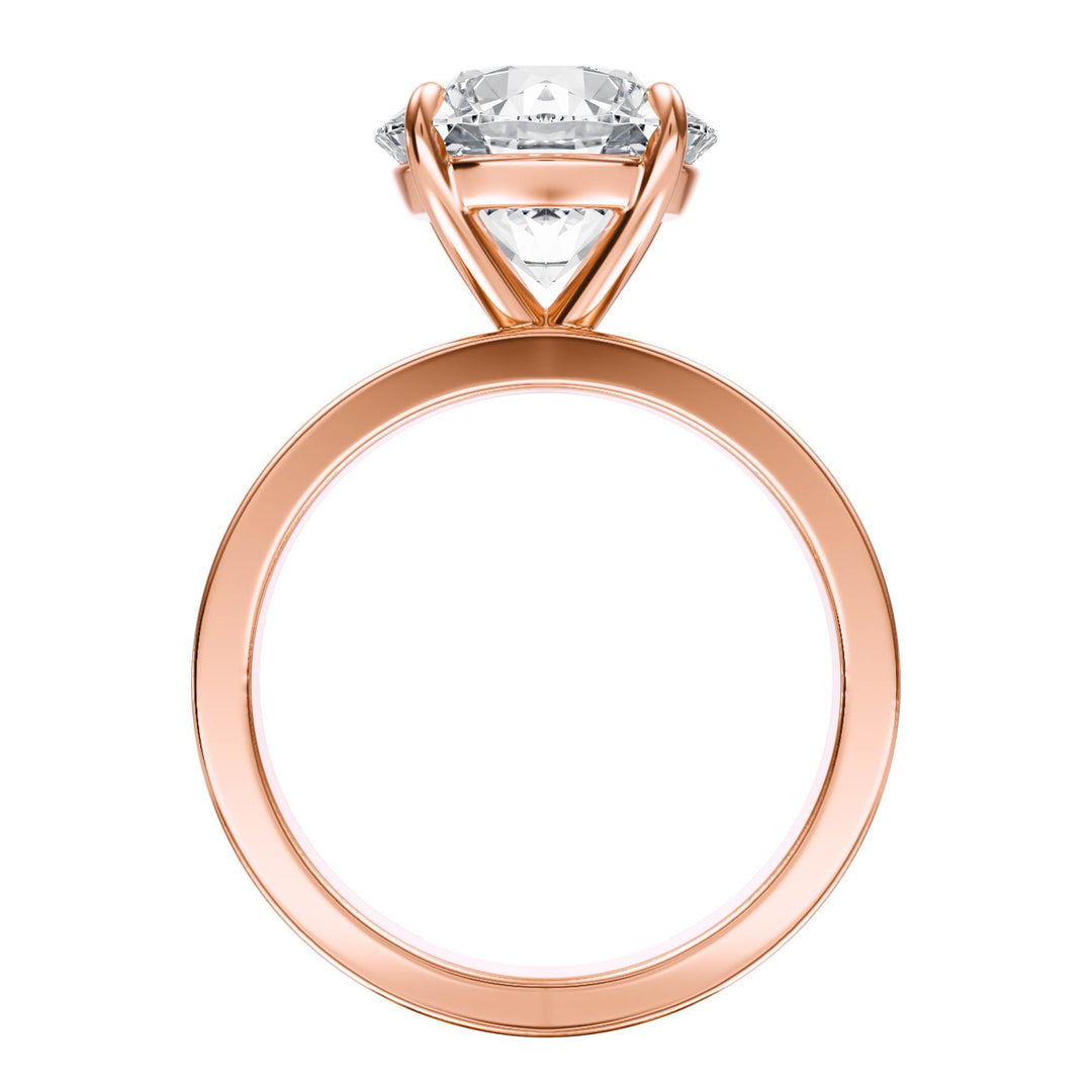 Serene Round Diamond Engagement Ring - R1057 in Ring by 18 KARATS INC.