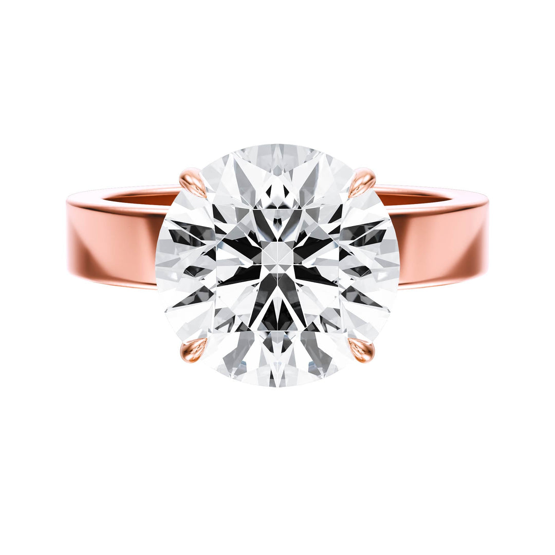 Serene Round Diamond Engagement Ring - R1057 in Ring by 18 KARATS INC.