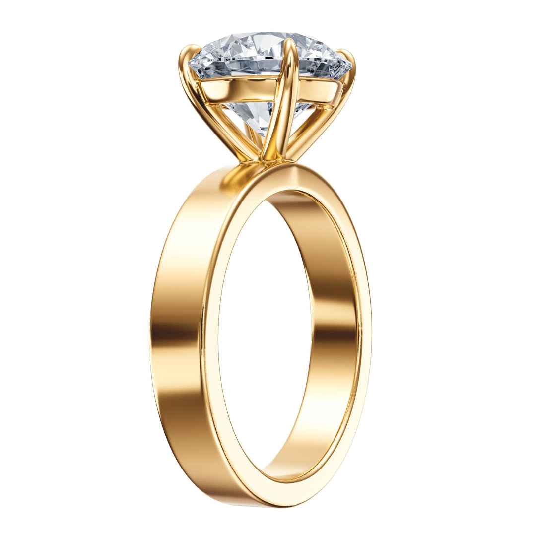 Serene Round Diamond Engagement Ring - R1057 in Ring by 18 KARATS INC.