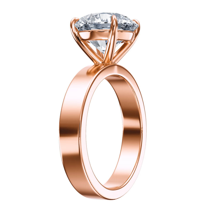 Serene Round Diamond Engagement Ring - R1057 in Ring by 18 KARATS INC.
