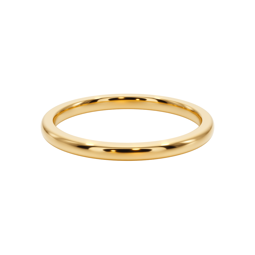 Slim Classic Gold Wedding Band - B1008 in Wedding Bands by 18 KARATS INC.