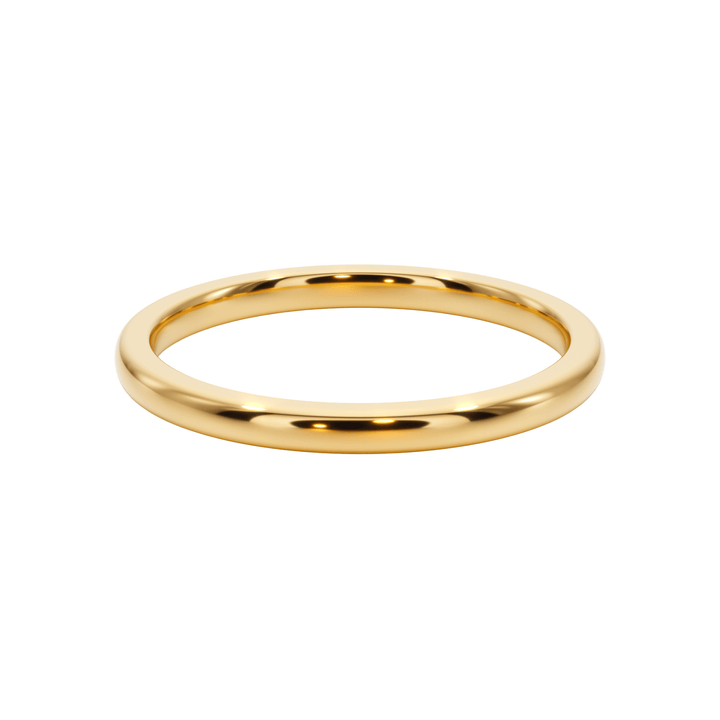Slim Classic Gold Wedding Band - B1008 in Wedding Bands by 18 KARATS INC.