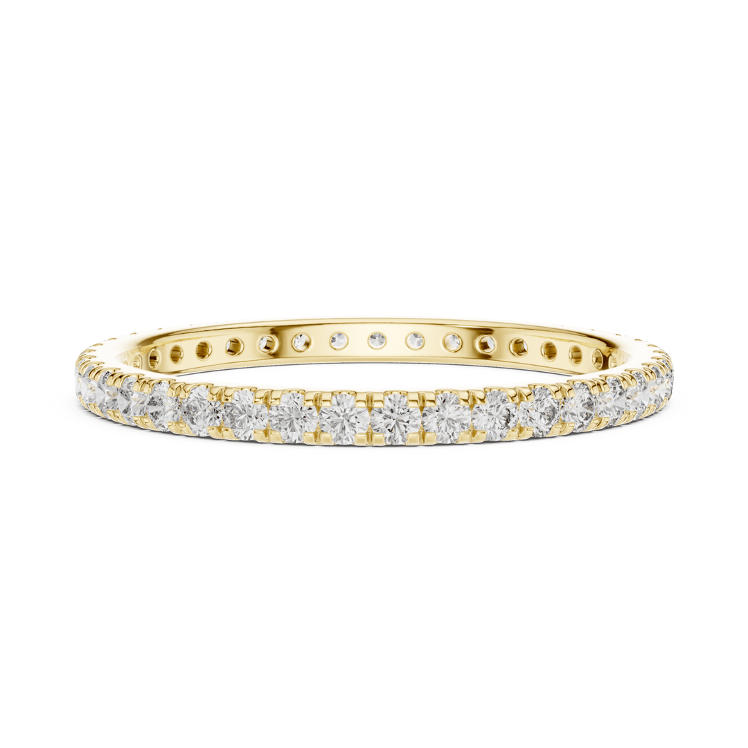 Slim Round 0.46 ctw Diamond Eternity Band - B1173 in Wedding Bands by 18 KARATS INC.