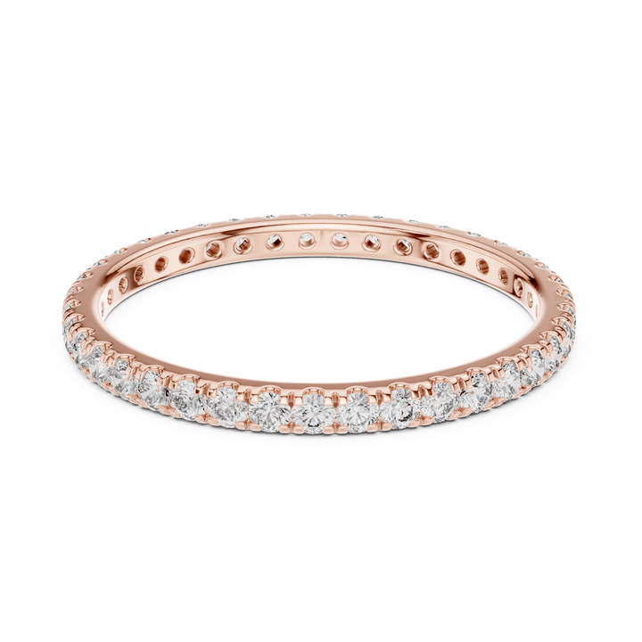 Slim Round 0.46 ctw Diamond Eternity Band - B1173 in Wedding Bands by 18 KARATS INC.