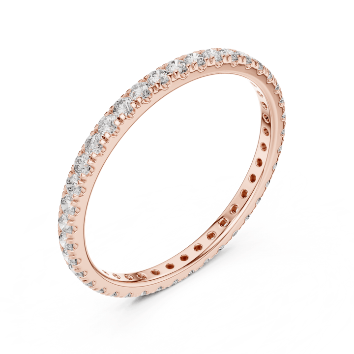 Slim Round 0.46 ctw Diamond Eternity Band - B1173 in Wedding Bands by 18 KARATS INC.