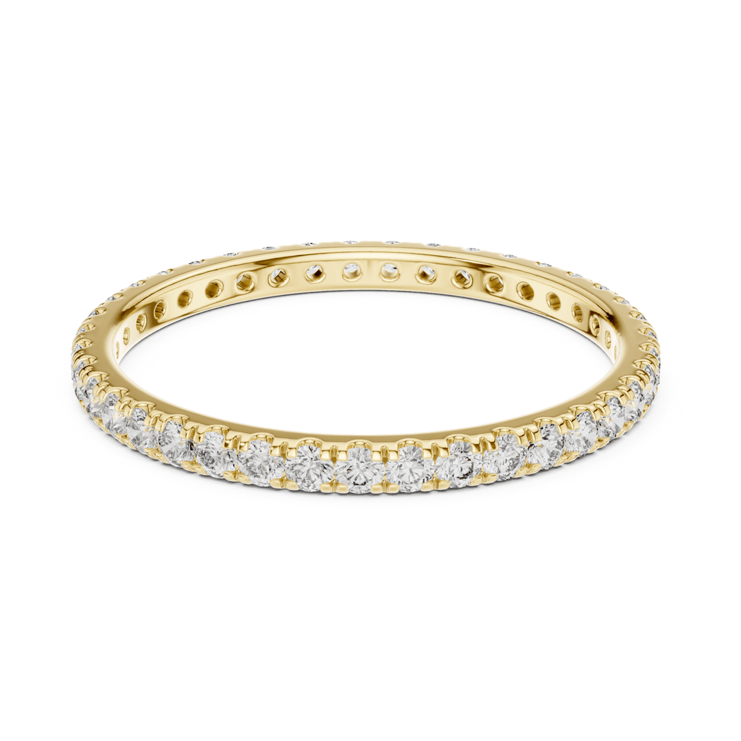 Slim Round 0.46 ctw Diamond Eternity Band - B1173 in Wedding Bands by 18 KARATS INC.