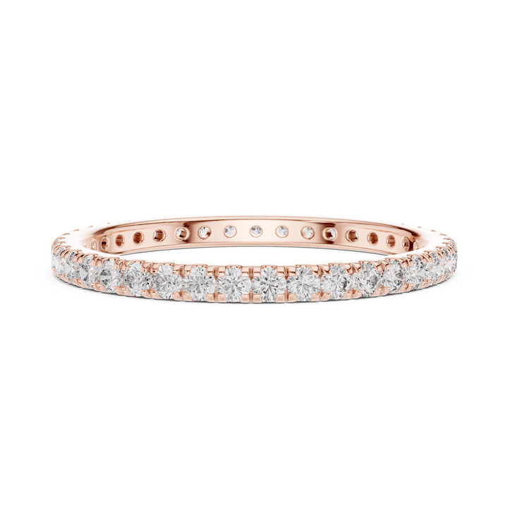 Slim Round 0.46 ctw Diamond Eternity Band - B1173 in Wedding Bands by 18 KARATS INC.