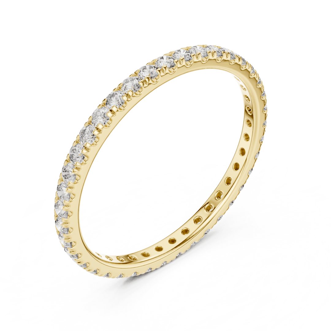 Slim Round 0.46 ctw Diamond Eternity Band - B1173 in Wedding Bands by 18 KARATS INC.